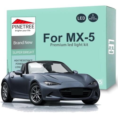 Car Led Interior Light Kit For Mazda MX5 MX-5 Miata 1990-2016 2017 2018 2019 2020 2021 Dome Map Light Canbus No Error