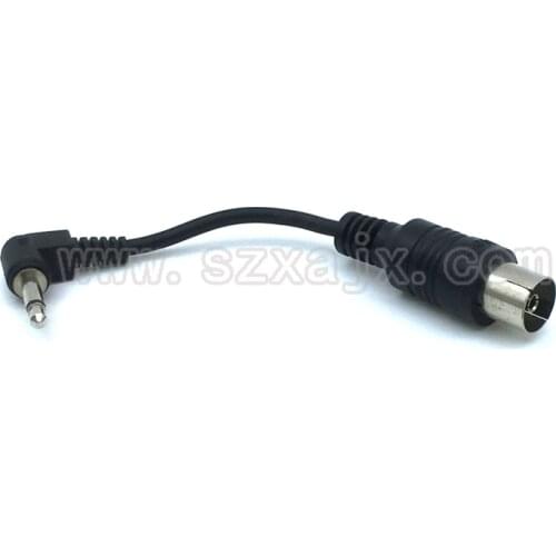 JX connector RF coaxial coax adapter TV IEC female to 3.5mm-2 for FM DVB-TV antenna Audio connector Pigtail cable 10cm