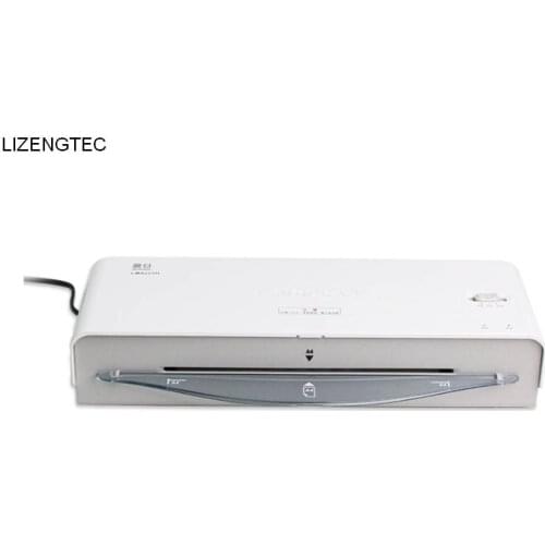 Free Shipping LIZENGTEC New Professional New Design Hot Fast Warm-Up Roll Laminator Machine for A4 Paper Document Photo