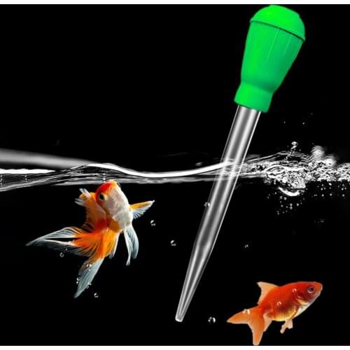 Small Fish Tank Aquarium Pump Mini Suction Siphon Pipe Water Change Tool Manual Pipe Residual Water Cleaning Tool