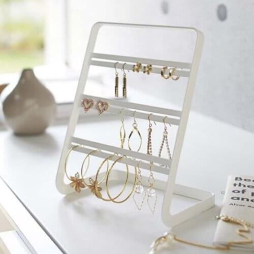 Metal Mounted Earring Necklace and Bracelet Display Stand Metal Jewelry Storage Stand Earring Holder