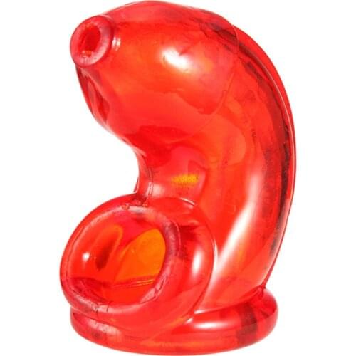 Male Chastity Cage Erotic Urethral Lock Scrotum Bondage Penis Cage Silicone Cock Ring Sex Toys for Men Gay Prevent Erection Toy