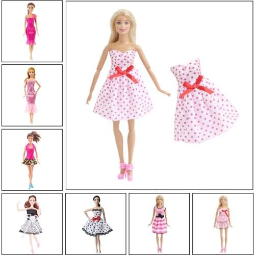 One Pcs High Quality Doll Clothes Dresses Grows Outfit For Barbie Doll Accessories Girl Best Gift