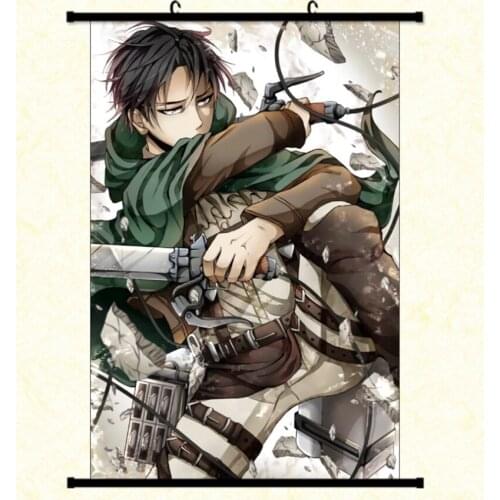 One Piece Anime Attack On Titan Poster Aниме Genshin Impact For Home Decor Room Decoration Wall Scroll Stickers