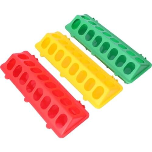 Plastic Flip-Top Bird Poultry Trough Feeding Chicken Animal Farming Tool Case