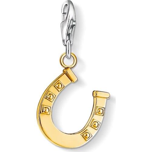 Gold Color Horseshoe Charms Pendants Fit Bracelet Necklace Bag, Fashion Lucky Charm Fit Making Jewelry Bijoux Gift For Women Men