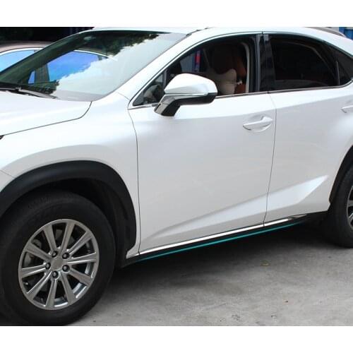 Body trim strips modified door edge bright door anti-scratch car Accessories For Lexus NX200 NX300 200T 300H 2015-2018