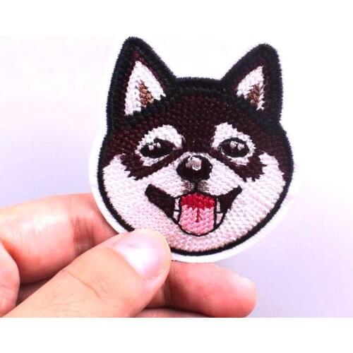 Dog Size:5.3x6cm Patch for Clothing Iron on Embroidered Patches For Kid Clothes Applique Stickers On DIY Badge Accessories