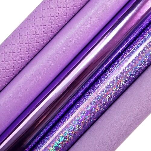 30x134cm Roll Purple Red Smooth Faux Synthetic Artificia Litchi Lychee Leather Fabric For Bows Earring Handbags Decoration HM017