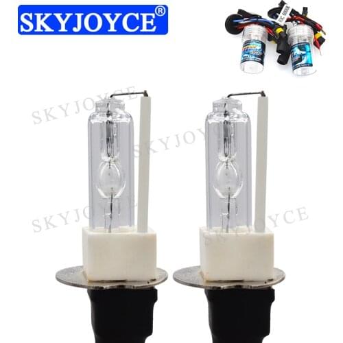 SKYJOYCE 55W Xenon H3C HID Bulb 35W 3000K Yellow H3 4300K 5000K 6000K 8000K Car Headlight Bulb H3C Ceramic HID Replacement Bulb