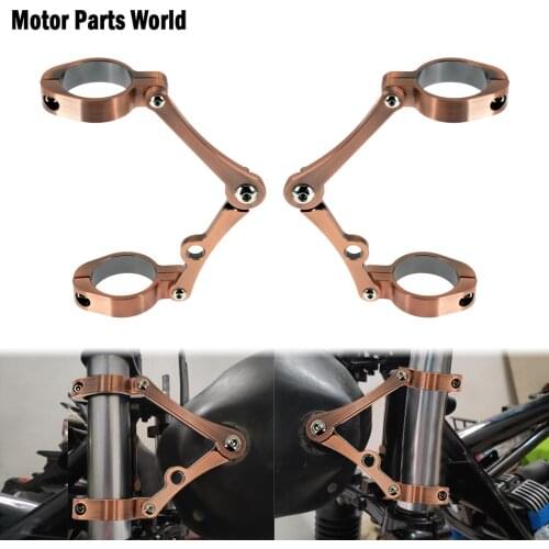 Motorcycle Universal CNC Headlight Mount Bracket Clamp 39mm-41mm Fork Tube Holder Bronze For Harley For Kawasaki For Suzuki