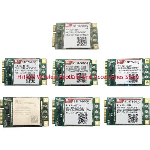 In stock! SIMCOM SIM7600E-H SIM7600NA-H SIM7600SA-H SIM7600G-H SIM7600JC-H SIM7600V-H mini pcie LTE Cat4 Module multi-band