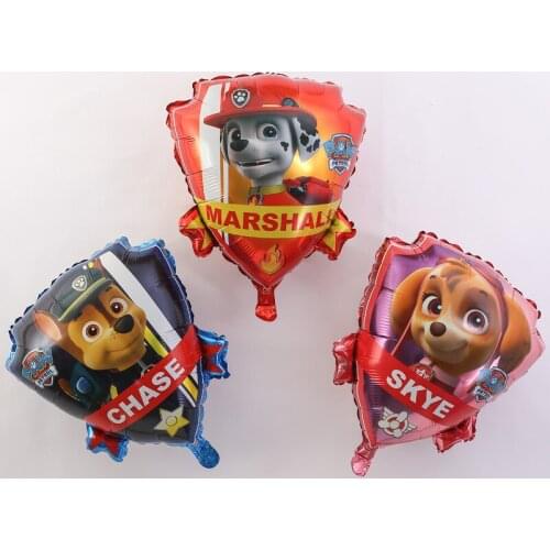 Paw Patrol Animation Cartoon Theme Printing Aluminum Film Balloon Childrens Birthday Wedding Party Decoration Balloon Kids Toy