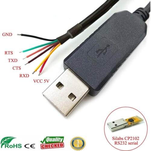 Win8 10 Android mac cp2102 usb rs232 serial cable for scanner plc mcu cpu pos