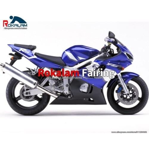 YZFR6 98 02 Bodywork For Yamaha YZF600 R6 1998 1999 2000 2001 2002 Blue White Black Motorcycle Fairing Set (Injection Molding)