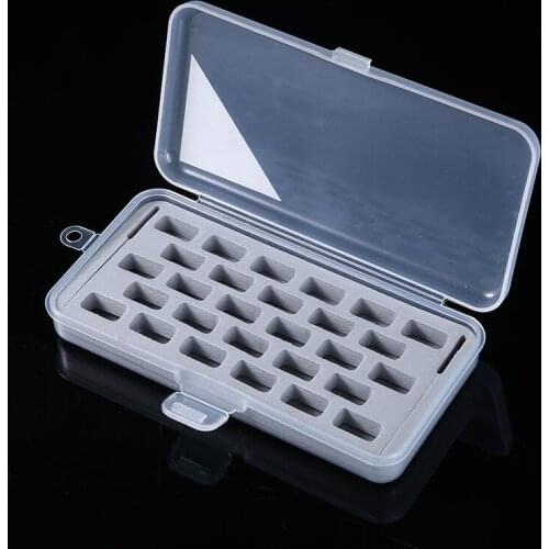 1pc Plastic 28 Spools Transparent Storage Organizer Sewing Bobbins Case Holder Sewing Machine Bobbins Spools Empty Bobbins Case