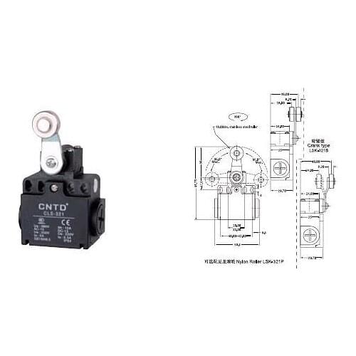 4Pcs/Lot Top Quality Original CNTD CLS-321 Limit Switch/Micro Switch Ui 380V Ith 10A ,Economical & plastic type