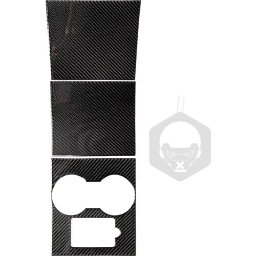 1 Set Car Auto Carbon Fiber Center Console Trim Kits Interior Stickers Anti-Scratch Decor Strips Accessories for Tesla Model 3