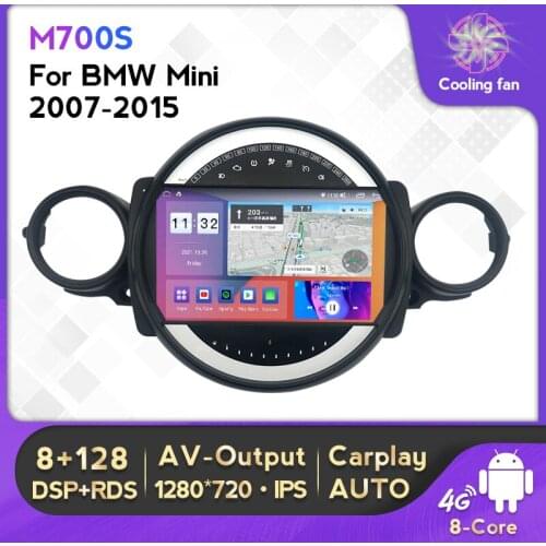 Android 11 8 Core 9“ IPS Screen Car Radio Stereo Receiver For BMW MINI R56 R60 2007-2014 Multimedia Player Carplay+Auto WIFI
