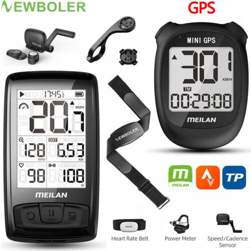 MEILAN M4 Wireless Bicycle Speedometer Heart Rate Monitor Bike Speed Sensor Stopwatch Tracker Cycling Computer Strava ZWIFT WAHO