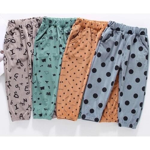 Toddler Girls Pants Dot Pattern Pants Girls Casual Style Pants For Children Spring Autumn Kids Clothing