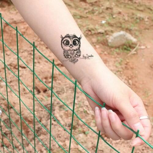 Owl Body Art Sexy Harajuku Waterproof Temporary Tattoo For Man Woman Henna Fake Flash Tattoo Decal Stickers 105*60mm