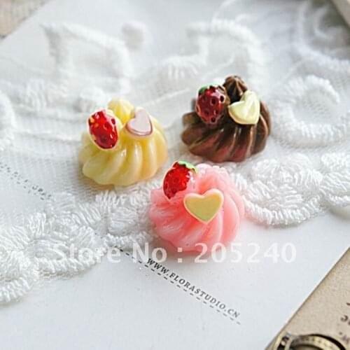 Hot Sale Kawaii Resin Food Cabochons For DIY Phone Case Decoration