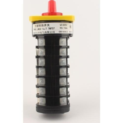 LEYU hot sell switch7 LW5 16A rotary switch