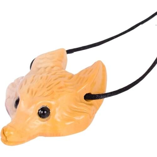 Mini Fox Pendant Natural Mookaite Stone Animal Figurine Hand Carved Chakra Jade Gifts Gemstone Healing Reiki Jewelry Decor