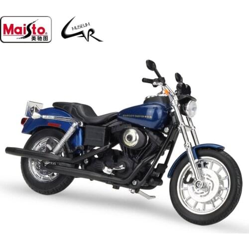 Maisto 1:12 Model Car Simulation Alloy Motorcycle Metal Toy Car Childrens Toy Gift Collection Halle 2004 DYNA SUPER GLIDE SPORT