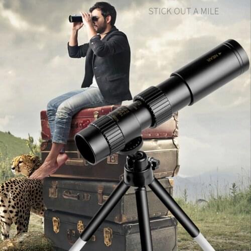 10-300x40mm Monocular Telescope Super Zoom Monocular Quality Eyepiece Portable Binoculars Hunting Lll Night Vision Scope Camping