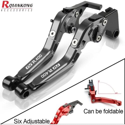 New Motorcycle Clutch Brake Lever CNC Aluminum Extendable Adjustable Foldable Levers For SUZUKI GSR 400 2008 2009 2010 2011 2012