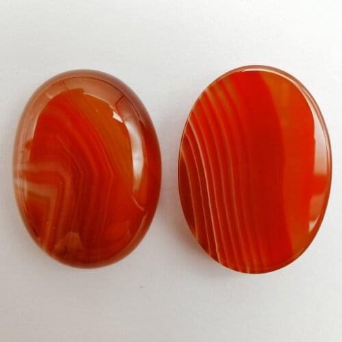 30x22MM Red Veins Carnelian Stone Bead Oval Cabochon CAB GEM Jewelry Making (2pcs/lot) H266