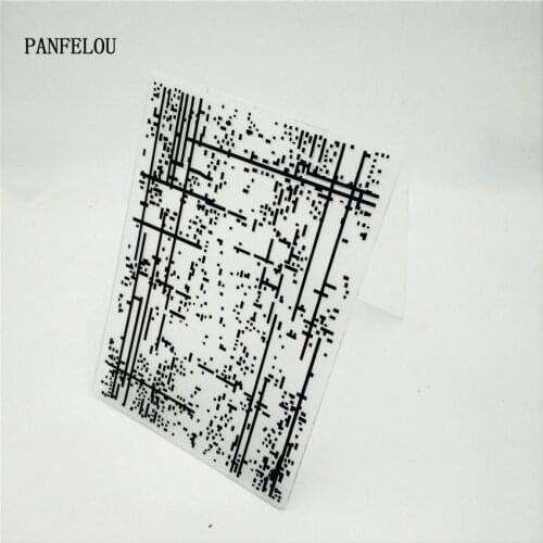 PANFELOU Easter Nothing lines Embossing folders Plastic For Scrapbooking DIY Template Fondant Cake Photo Album Card Making