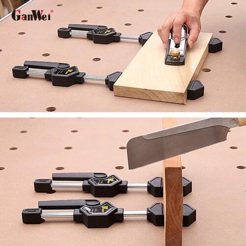 GanWei Wooden Table Adjustable Clamp Plastic Nylon Special Multipurpose Quick Fixing Fixture for Workbench Woodworking Tools