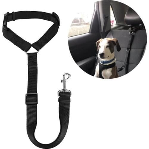 8 PCS Dog Cat Safety Seat Belt Strap Car Headrest Restraint Adjustable Pet Restraints Vehicle Seatbelt Harness Wholesale XB