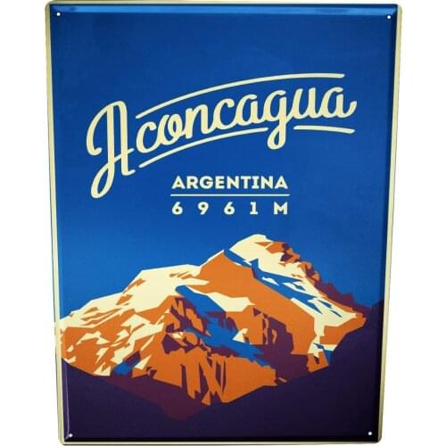 SINCE 2004 Tin Plate Holiday Travel Agency Aconcagua Argentina