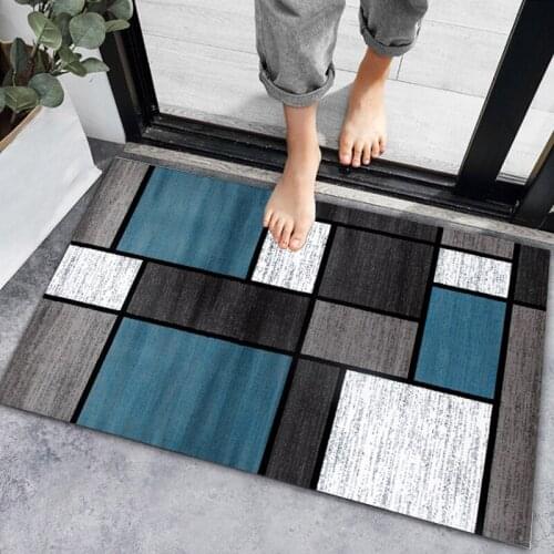 Nordic Cut Flower Printed Door Mat Carpet Home Floor Entrance Mat Carpet Living Room Bedroom Bathroom Non-slip Door Mat