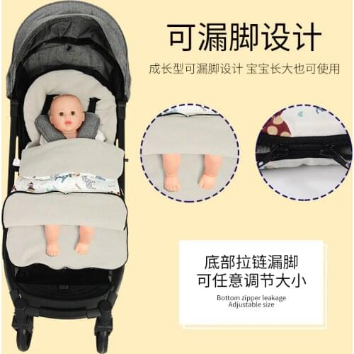 Winter Baby Stroller Sleeping Bag Pram Warm Footmuff Cotton Envelope Sleepsacks For Yoyaplus and Universal Stroller Accessories