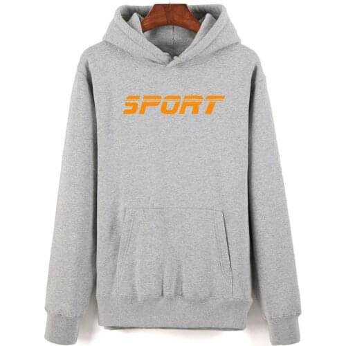 Loose Sport Black Sweatshrits Men/Women Fashion Casual Hip Hop Hoodie Autumn Winter Popular Sport Mens Streetwear Pullover Coat