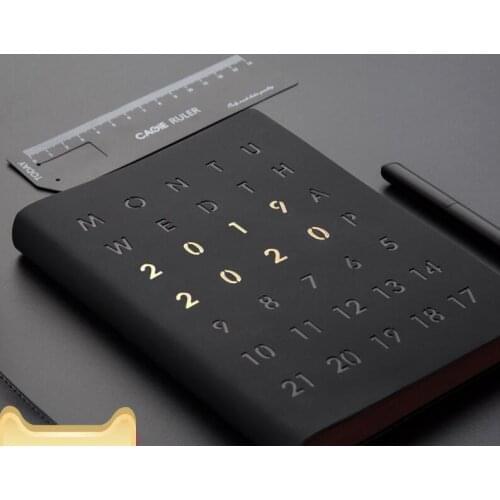 Schedule Meeting Record Log Notebook Weekly Planner Account Book With Calendar Business Diary Office Efficiency Stationery