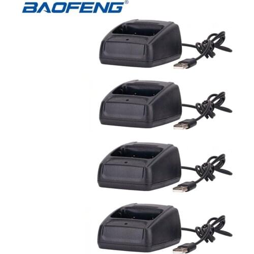 4pcs Baofeng USB Li-ion Radio Battery Charger Input 5V 1A For Baofeng BF-888S bf888S Walkie Talkie USB Charger