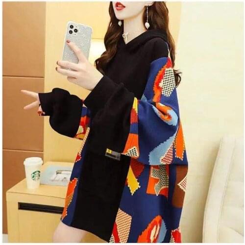 2021 New Fashion Large Big Plus Size Loose Long Sleeve Women Clothing Tops Autumn Outfits Hoody Ladies Female Oversized Hoodies