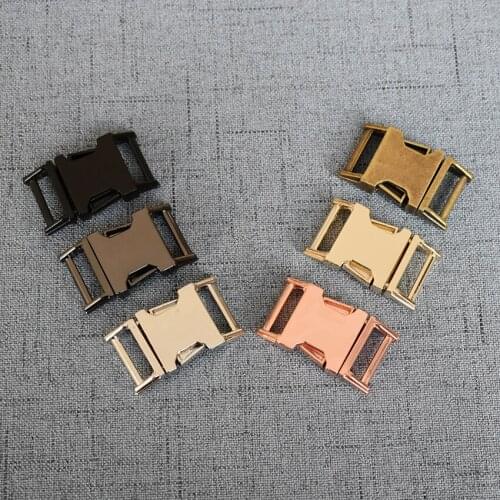 1 Pcs/Lot 15mm Metal Quick Side Release Buckles for Webbing Tactical Belt Dog Collar DIY Outdoor Luggage Accessories