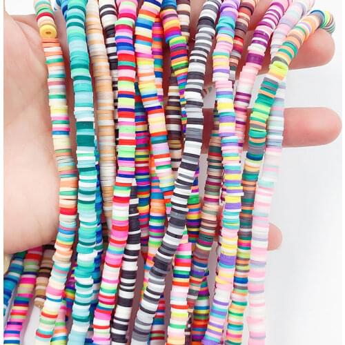 1 Piece Hot Style 6mm Soft Ceramic Thin Sheet Bead Spacer Gasket Bead Spacer Loose Bead DIY Jewelry Making Accessories