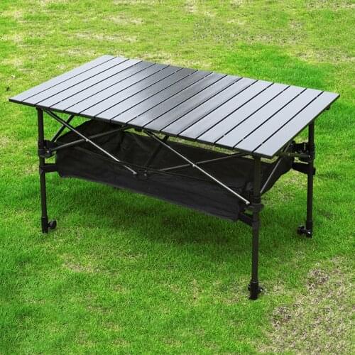 1Pc Outdoor Folding Table Chair Camping Aluminium Alloy Picnic Table Waterproof Durable Folding Table Desk For 95*55*68cm