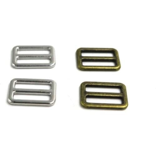 10pcs 10mm/12mm Bag Straps Fitting Buckle silver/bronze Adjust Slider Loop DIY Sewing Craft Belts small buckle