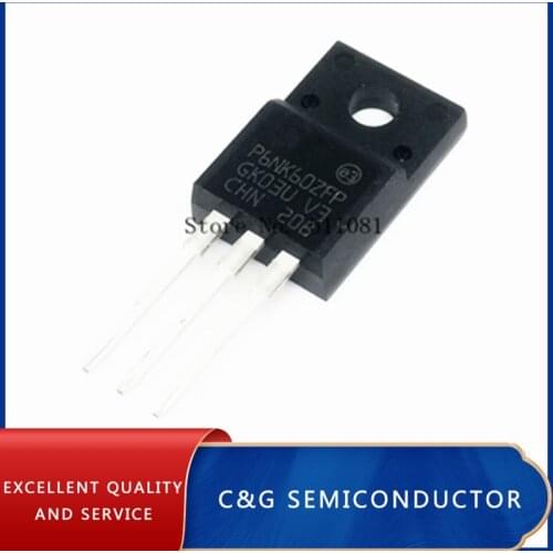 10PCS STP6NK60ZFP 6KN60 TO-220 ORIGINAL
