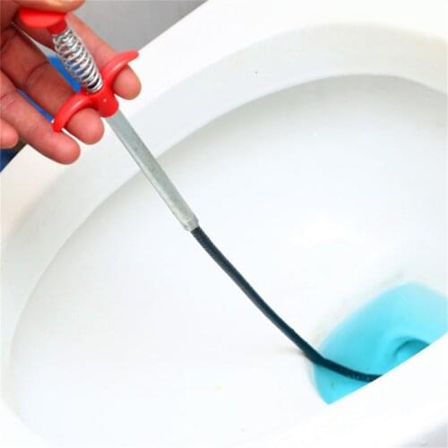 160cm Drain Snake Spring Pipe Dredging Tools Drain Cleaner Sticks Clog Remover Cleaning Tools for Kitchen Sink
