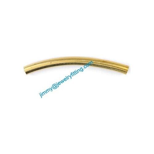 2013 New Jewelry findings Brass Bent Tubing tube spacer tube beads spacer bar for bracelet 2.5*28mm